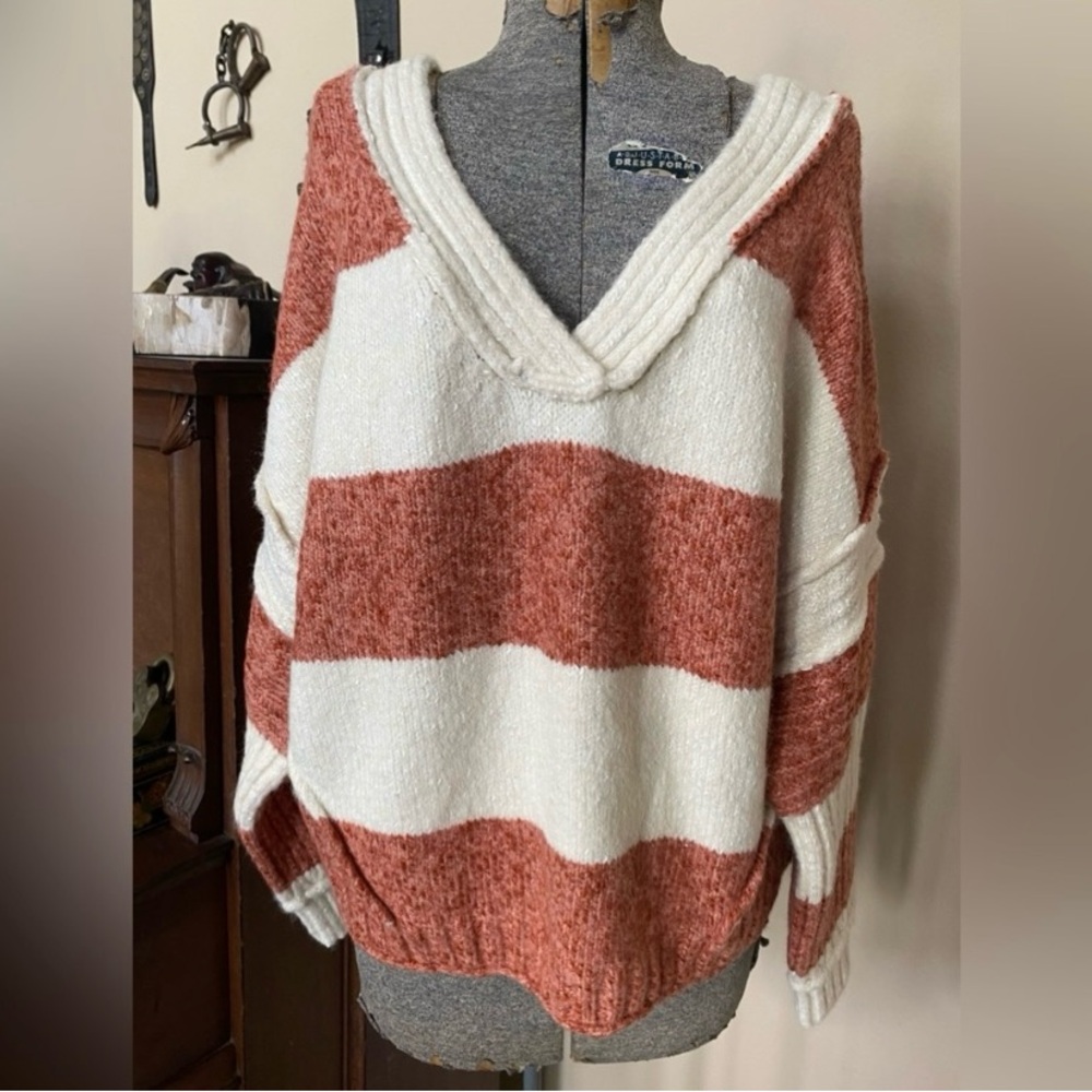 POL Oversized V-Neck Off Shoulder Winter Slouch Butter Soft Sweater NWOT